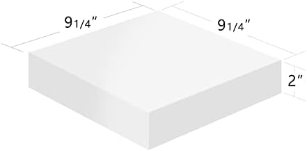 WELLAND 9 14 Inch White Floating Shelves for Wall