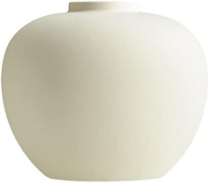 Full Moon Vase for Flowers and Hydroponics 65 x 72 Matte Crme