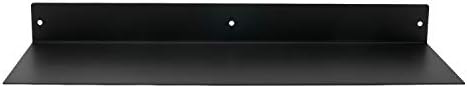 Buhbo Mitus Floating Shelf Wall Mounted Heavy Duty Industrial Steel Black