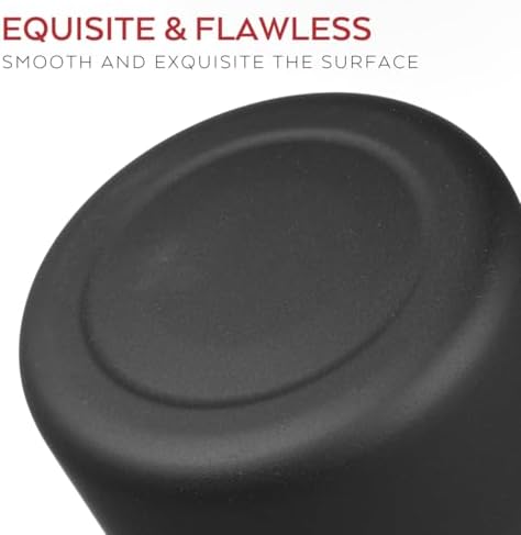 Happyyami Metal Matte Black Flower Vase Small
