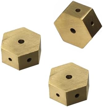Mini Dual Purpose Incense Holder 3 Pcs Brass Censer with Hexagonal Burner Plate