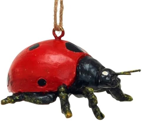 The Bridge Collection 175 Inch Resin Ladybug Christmas Ornament