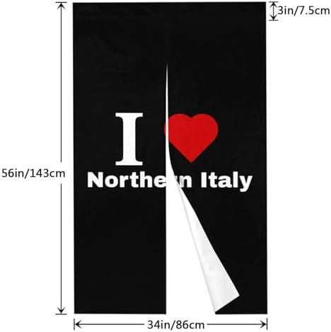 I Love Northern Italy Blackout Curtain Panels 34x56in