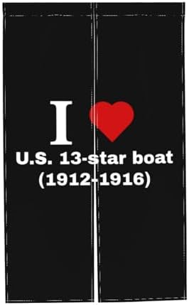 I Love US 13-Star Boat Blackout Curtains for Doorway