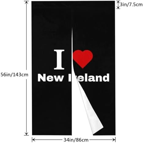 I Love New Ireland Blackout Curtains for Doorways