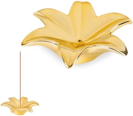 Eunoir Blooming Flower Incense Holder Gold