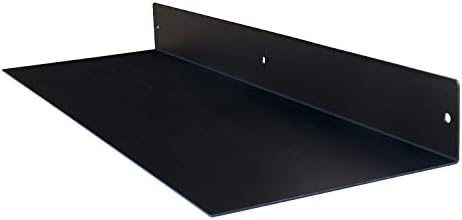 Buhbo Mitus Floating Shelf Wall Mounted Heavy Duty Industrial Steel Black