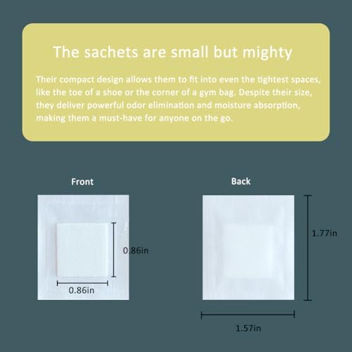 100 Pack Lavender Scented Sachets for Odor Control