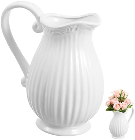 Happyyami Nordic Style Pitcher Vase Flower Pot Ceramic Decor
