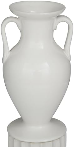 Deco 79 Porcelain Vase Set of 2 Greek Inspired White