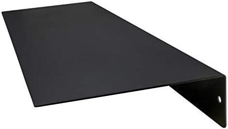 Buhbo Mitus Floating Shelf Wall Mounted Heavy Duty Industrial Steel Black