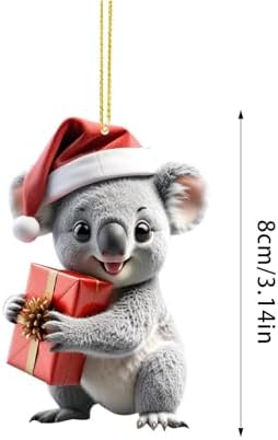 2024 Christmas Tree Hanging Ornament Neutral Decor