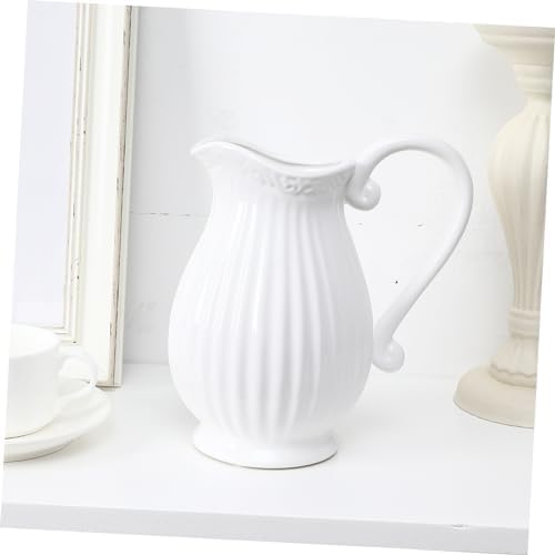 Happyyami Nordic Style Pitcher Vase Flower Pot Ceramic Decor