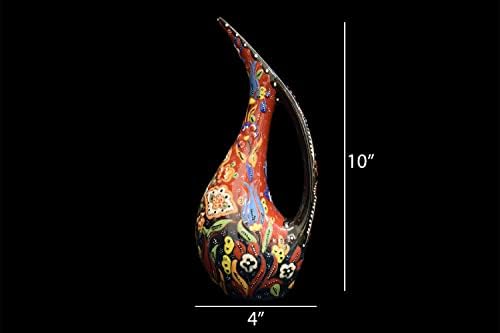 EliPOT Turkish 10 Inch Ceramic Swan Shape Vase
