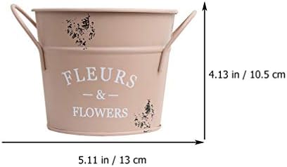 Cabilock Vintage Galvanized Metal Vase Decor