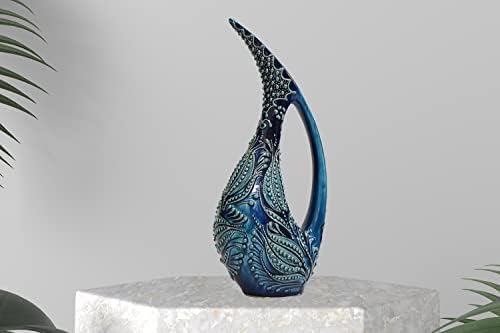 Turkish 15 Inch Ceramic Swan Vase