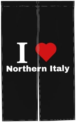 I Love Northern Italy Blackout Curtain Panels 34x56in
