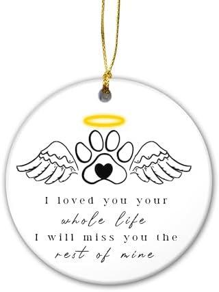 Christmas Pet Ornament 2024 Cat Dog Memorial Gift