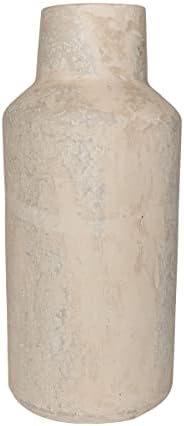White Paper Mache Vase by Foreside Home and Garden