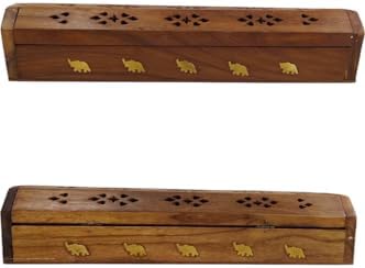 Wooden Incense Holder with Storage Box 12 inch