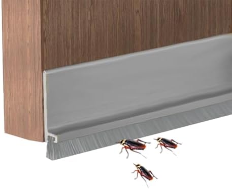 Yingd Door Draft Stopper with Brush 39 Inch Rubber Door Sweep