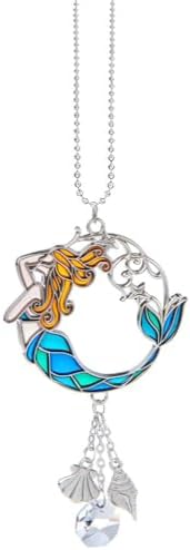 Ganz Colorful Mermaid Car Charm with Crystals