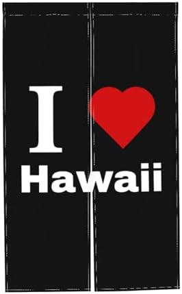 I Love Hawaii Blackout Curtain Panels 34x56in