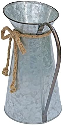Vintage Galvanized Flower Vase for Home Decor