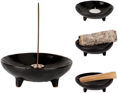 Handmade Ceramic Incense Holder with 9-Hole Design