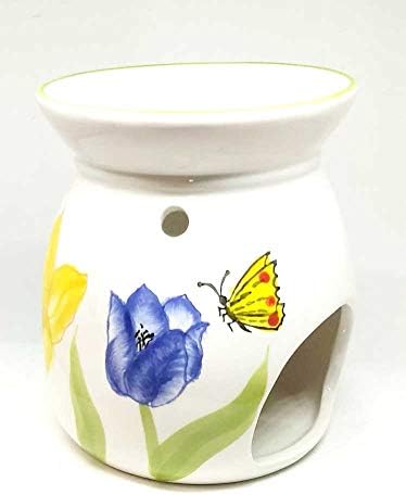 Home For All The Holidays Ceramic Oil Burner Simmer Pot White