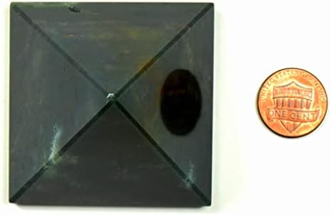 HQRP Bloodstone Pyramid with Clear Quartz Cabochon