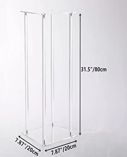 10 Pcs Clear Acrylic Wedding Centerpieces Stands