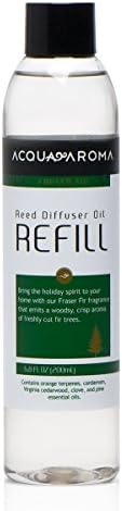 Acqua Aroma Fraser Fir Reed Diffuser Oil Refill 68 FL OZ Christmas Fragrance