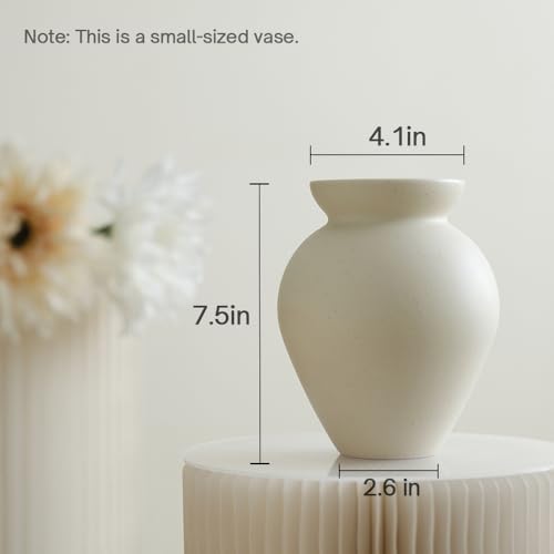 Retro Flower Vase in Coffee Tea Glaze