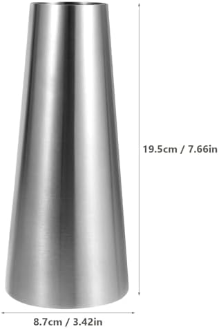 Stobaza Modern Minimalist Stainless Steel Flower Vase for Home Office Desk Decoration