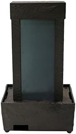 Natures Mark 10 Inch H Mirrored Waterfall Fountain Light Show Tabletop