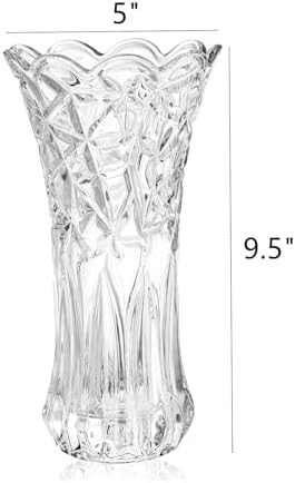 Dicunoy Set of 2 Crystal Flower Vases for Centerpieces
