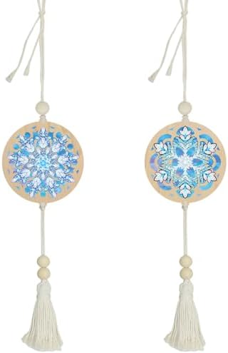 2Pcs Double Sided Diamond Art Pendant for Beginner