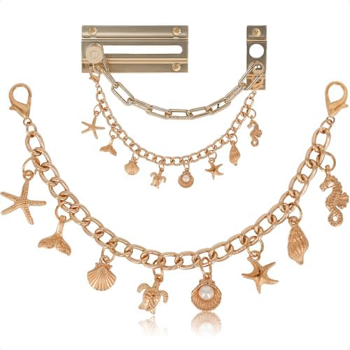 Seashell Door Chain Lock Charms - Ocean Life Decor