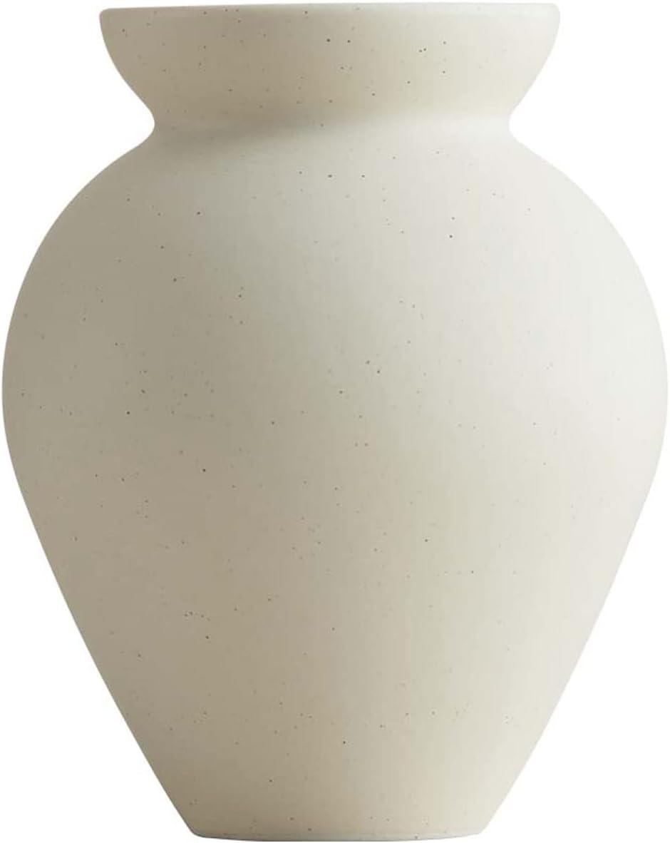 Retro Flower Vase in Coffee Tea Glaze