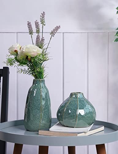 HAUCOZE Ceramic Decorative Vase 83 Inch Modern Sculpture
