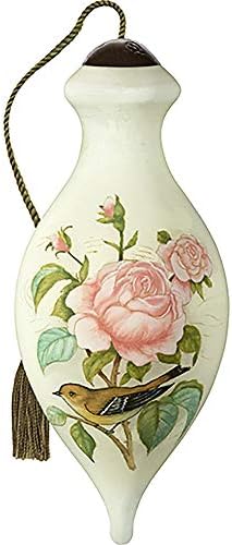 Precious Moments Rose Bird and Butterfly Ornament