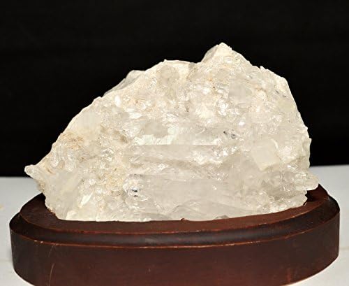 HQRP 45 Inch Unique Quartz Cluster on Wood Base