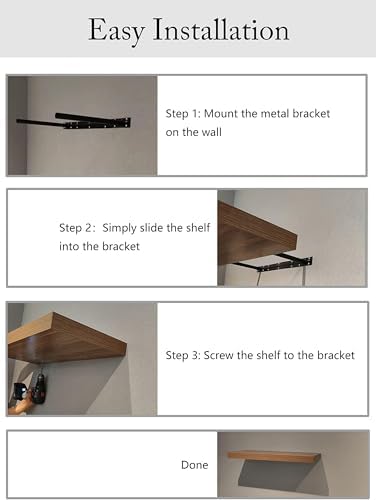 JPND Floating Shelf Set of 2 Black