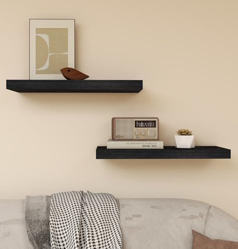 Vervida 24 Inch Floating Shelves Heavy-Duty Wall Storage for Bedroom Living Room