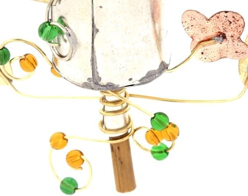 Handcrafted Metal and Glass Bead Ornament