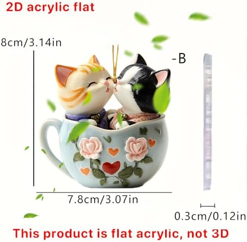 Decorative Hanging Ornaments Set Crystal Effect Animal Angel Figures Car Mirror Backpack Accessories