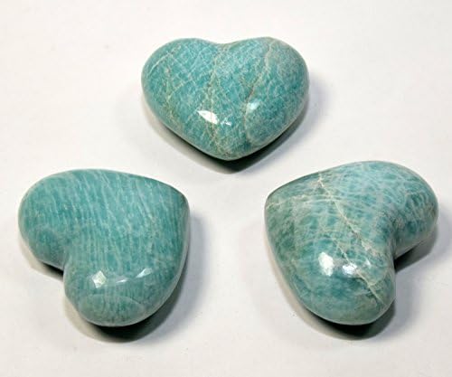 Natural Green Amazonite Heart Feldspar Crystal Stone - 1PC