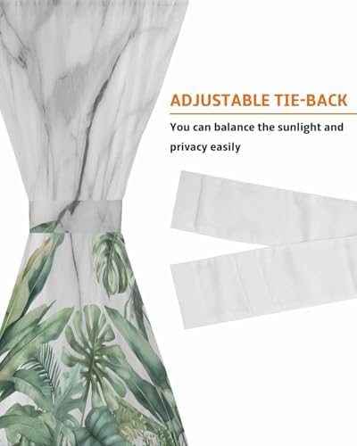 Elegant Door Curtains with Tiebacks and Rod Pockets 1
