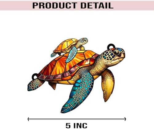 Turtle Acrylic Suncatcher - Sea Turtle Wall Decor